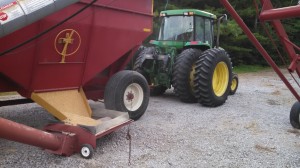 Unloading Wheat