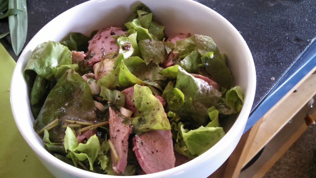 Salad with Smoked Duck
