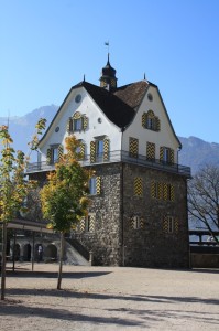 The Rudenz Castle in Fluelen, Switzerland was also a toll station on the trade route through Uri.